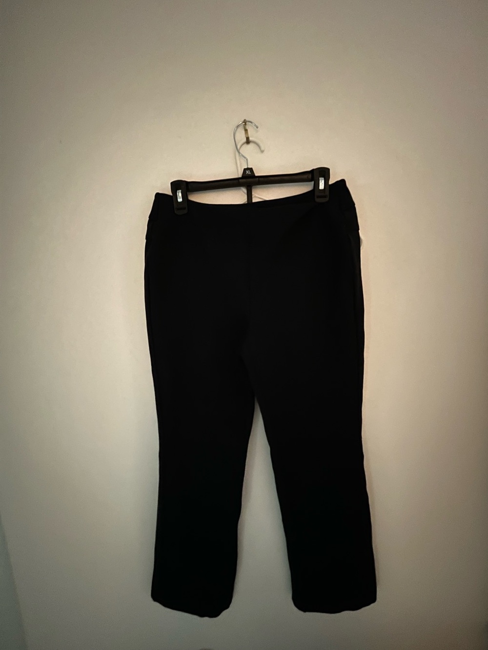 Soft Surroundings Black Straight-Leg Women's Pants Petite Medium 25 inch inseam